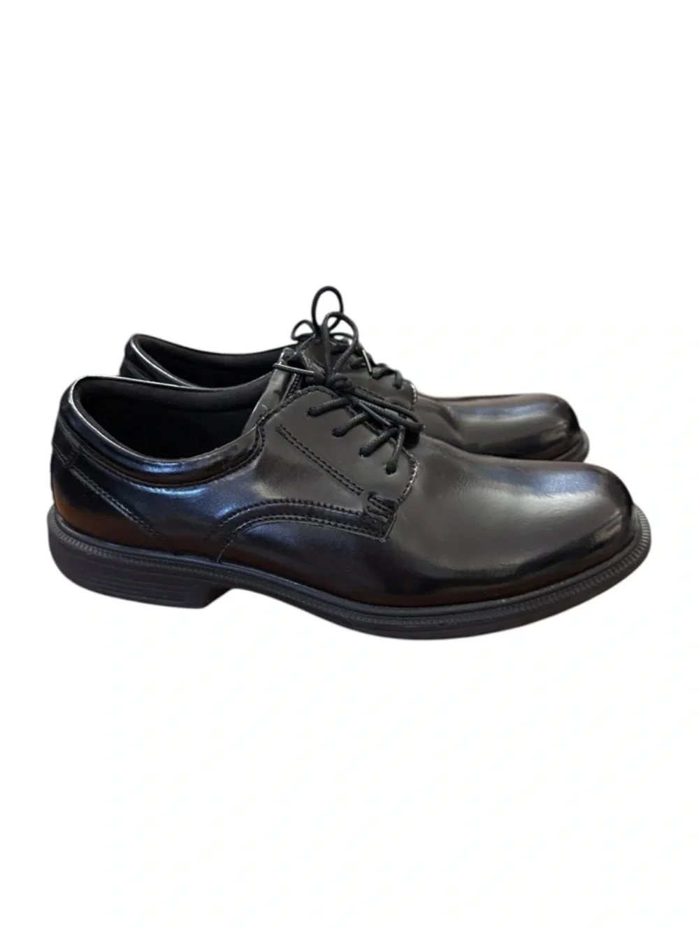 Nunn Bush Kore Comfort Black Patent Leather Oxford Shoes Slip Resistant 11M Work
